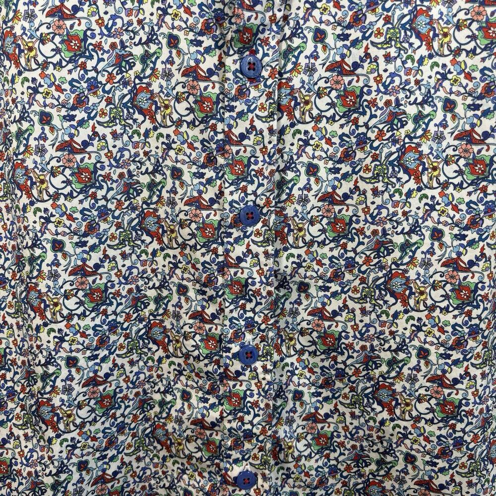 Men’s Robert Graham Short Sleeve Button Down Tailored Fit Size Large Colorful - Picture 2 of 7